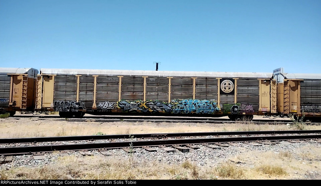 TTGX 160615 Rack BNSF Con Grafiti 